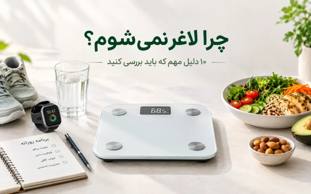 چرا لاغر نمی‌شوم؟ ۱۰ دلیل مهم کم نشدن وزن